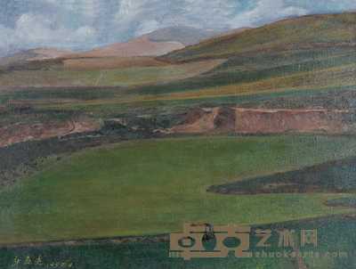 郭廉夫 1997年作 仲夏乌鞘岭 60×80cm